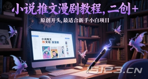小说推文漫剧教程,二创+原创开头,最适合新手小白项目