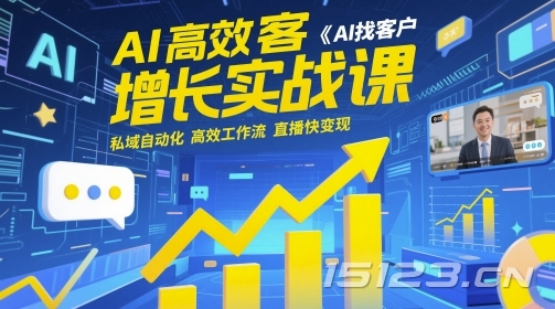 AI高效获客增长实战课,AI找客户 私域自动化 高效工作流 直播快变现