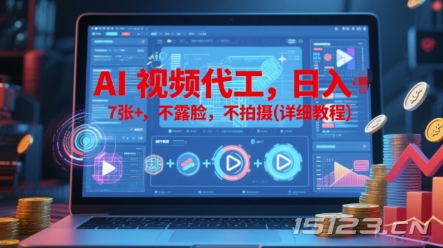 AI视频代工,日入7张+,不露脸,不拍摄(详细教程)