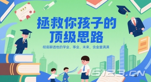 付费文章:拯救你孩子的顶级思路,彻底聊透他的学业、事业、未来,含金量满满