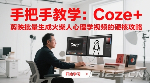 手把手教学:Coze + 剪映批量生成火柴人心理学视频的硬核攻略