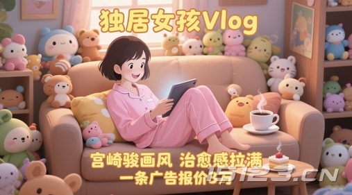 单个账号涨粉71W!用AI制作独居女孩Vlog,宫崎骏画风,治愈感拉满,一条广告报价3W