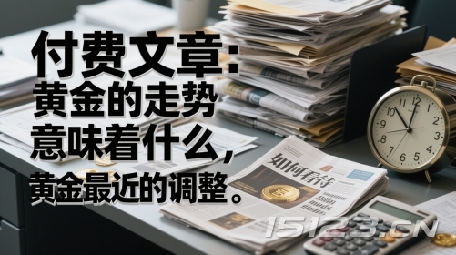 付费文章:黄金的走势意味着什么,如何看待黄金最近的调整