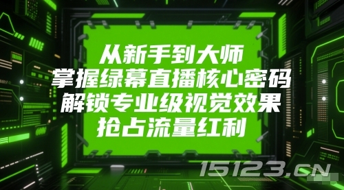 从新手到大师,掌握绿幕直播核心密码,解锁专业级视觉效果,抢占流量红利