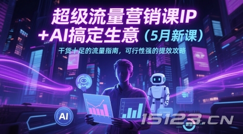 超级流量营销课IP+AI搞定生意(5月新课)干货十足的流量指南,可行性强的提效攻略