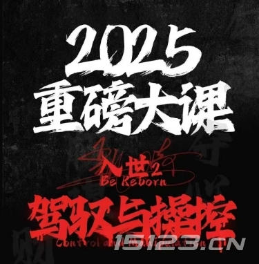2025重磅大课,入世2,驾驭与控制